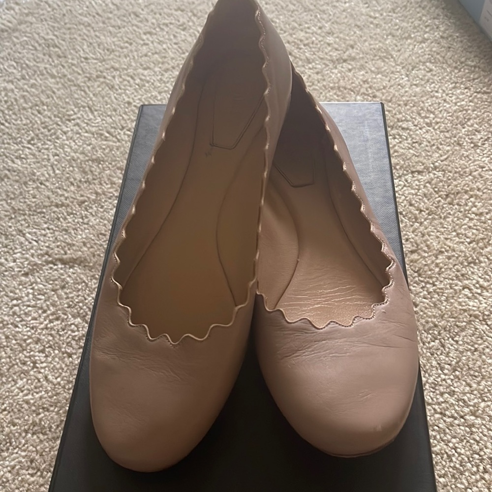 Chloe nude ballet flats